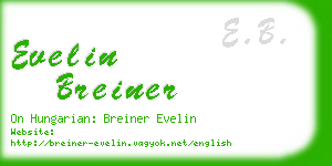 evelin breiner business card